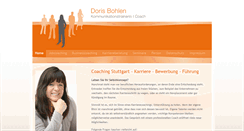 Desktop Screenshot of dorisbohlen.de